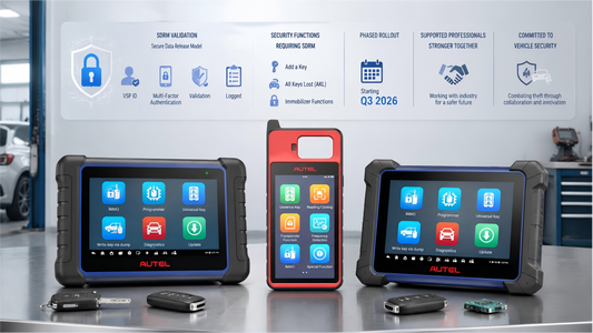 Autel Announces Integration of NASTF SDRM Validation Protocols into Key and Immobilizer Programming Tools