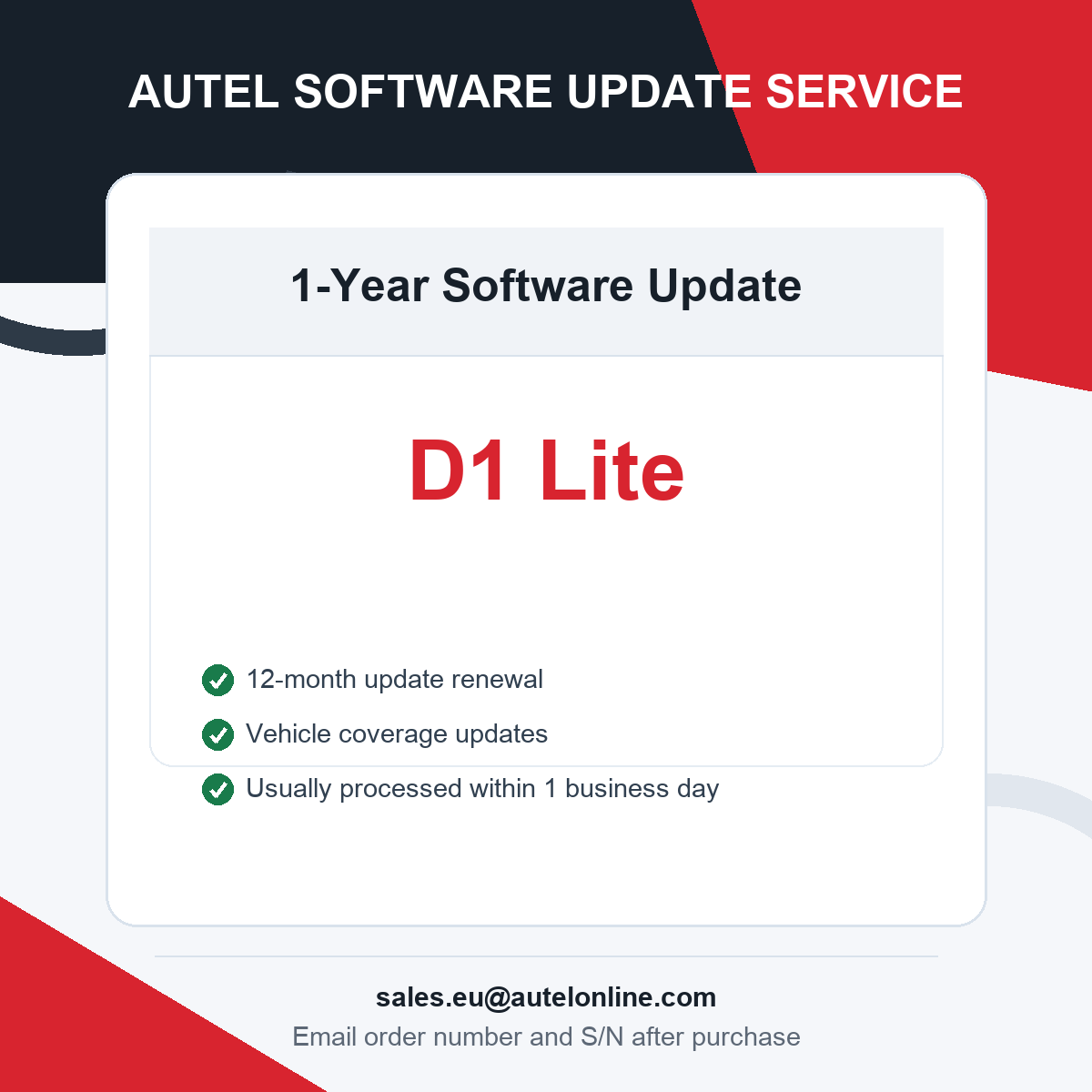 OTOFIX D1 Lite One Year Software Update Service